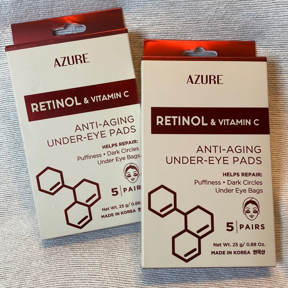 Azure under eye pads help repair puffiness, dark circles, under eye bags 10 pair